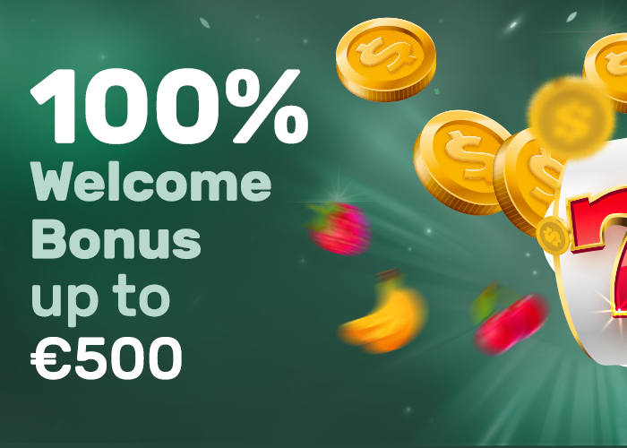 100% Welcome Bonus up to €500 promotion