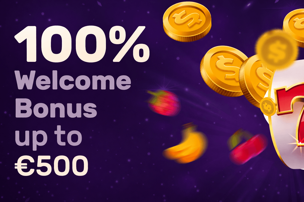 100% Welcome Bonus up to €500 promotion
