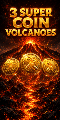 3 Super Coin Volcanoes